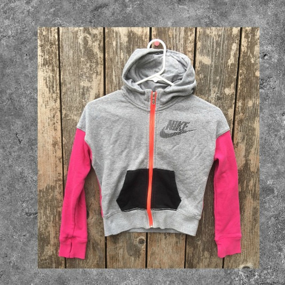 nike girls zip hoodie